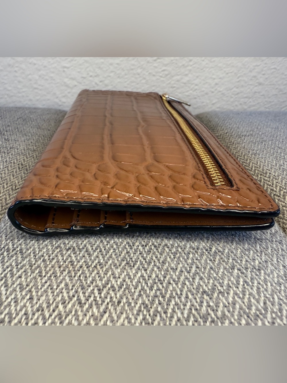 Michael Kors Brown Crocodile Embossed Wallet - Picture 5 of 15